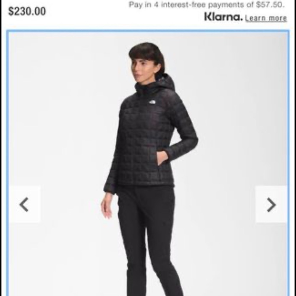 North face XL black puffer jacket.